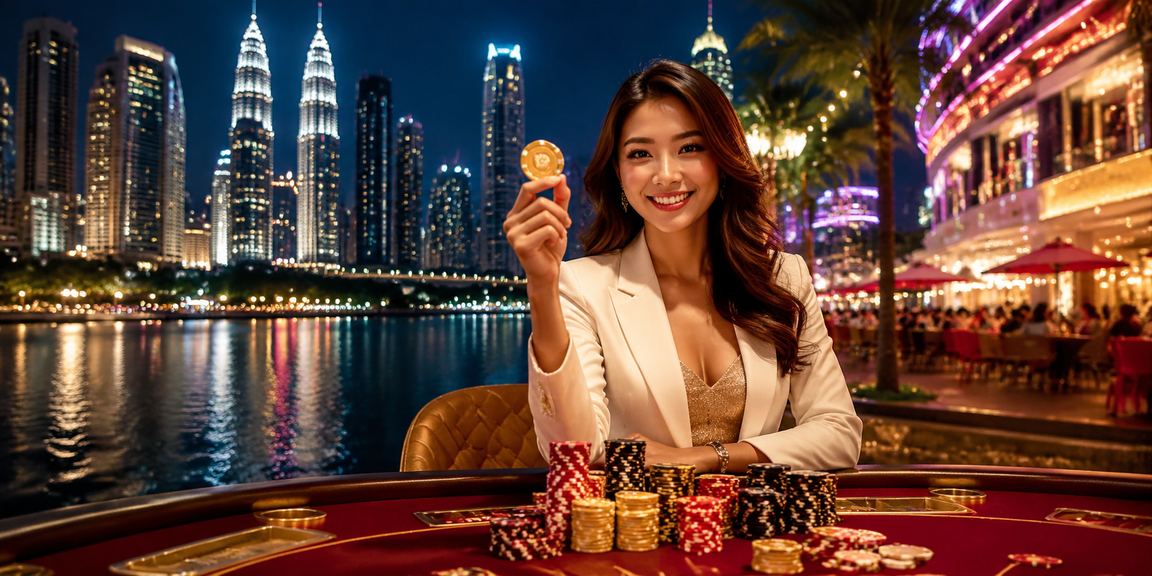 Malaysian player from Kuala Lumpur playing baccarat online after logging in to md88