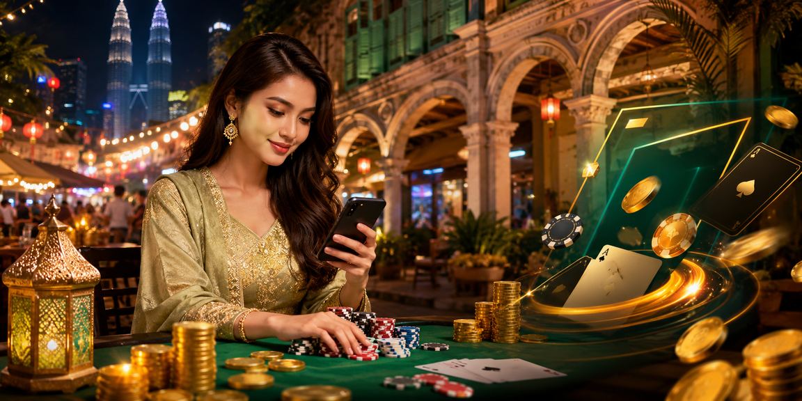 Table games and poker with a festive atmosphere